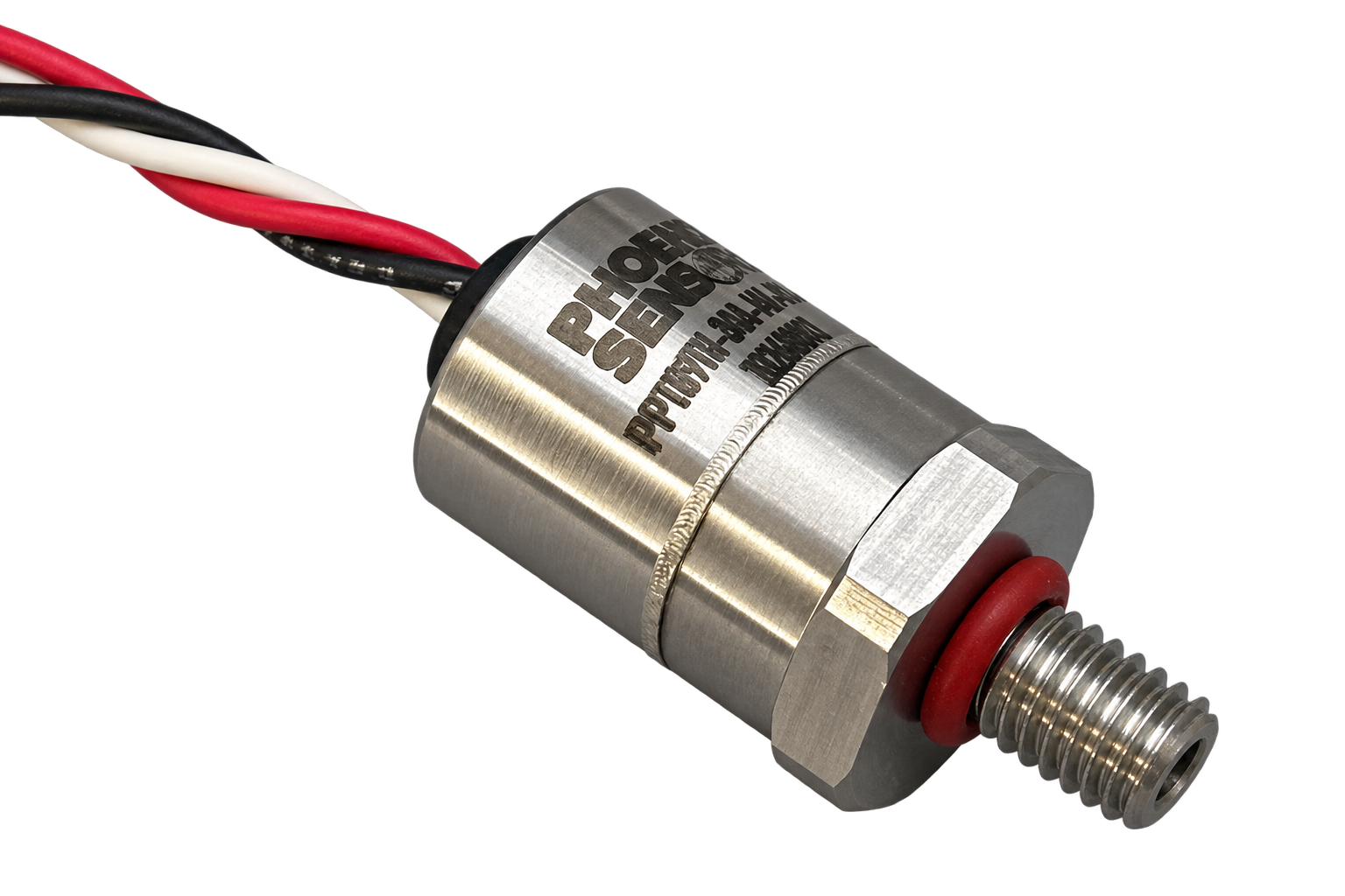 PPT89TH subminiature pressure transducer with M6x1 port and flying leads